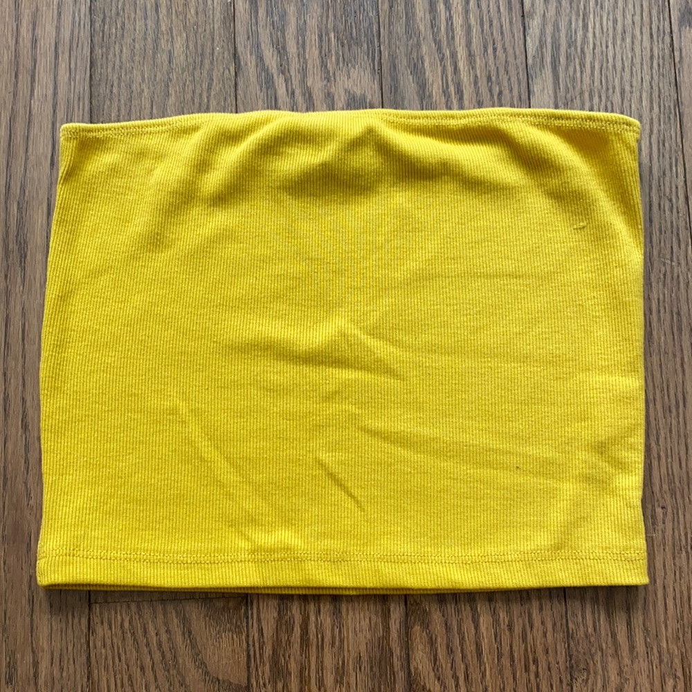 Yellow Tube Top- SHEIN
